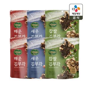 비비고 김부각 50g 찹쌀 x2개+매운 x2개+새우 x2개