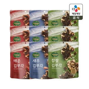 비비고 김부각 50g 찹쌀 x3개+매운 x3개+새우 x3개