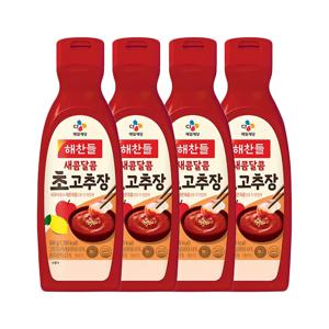 해찬들 새콤달콤 초고추장 500g(튜브형) x4개