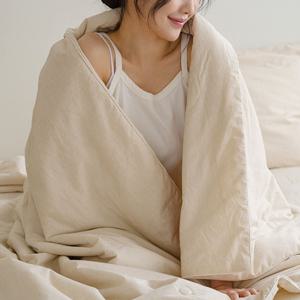 내추럴 린넨 코튼 시원한 여름 이불 세트