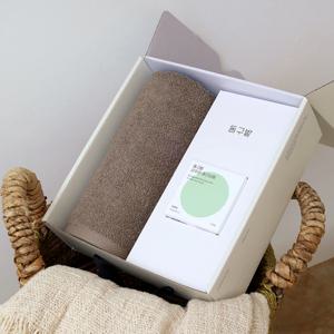 뉴컬러무지 호텔수건 150g 1P + 동구밭 샴푸바 중건성용 1P 선물세트