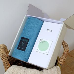 블랙라벨 200g 항균타월 1P + 동구밭 샴푸바 중건성용 1P 선물세트