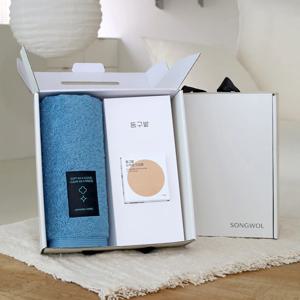 블랙라벨 200g 항균타월 1P + 동구밭 샴푸바 지성용 1P 선물세트