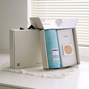 스텔라 뱀부타월 250g 1P + 동구밭 샴푸바 지성용 1P 선물세트