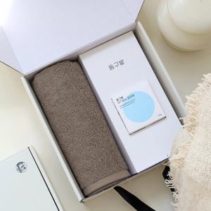 뉴컬러무지 호텔수건 150g 1P + 동구밭 아기비누 알로에 1P 선물세트