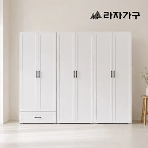 멜린 키큰 드레스룸 심플 안방 원룸 싱글 장롱 빅수납 서랍옷장+옷장+이불옷장