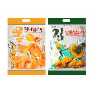 달콤꿀 허니쌀과자 900g+구운김 달콤쌀과자 900g