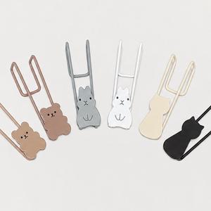 귀여운 동물친구들! 토끼 곰 고양이 후크 걸이 (6types)