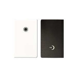 낮과 밤의 노트, 누드 제본 노트 흑백 노트