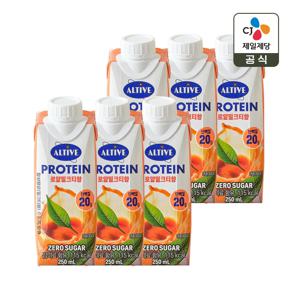 얼티브 프로틴 로얄밀크티 250ml x6개