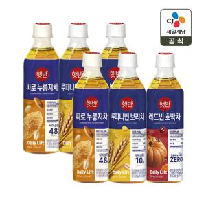 햇반 파로 누룽지차 x2+루피니빈 보리차 x2+레드빈 호박차 x2(총 500ml x6개)