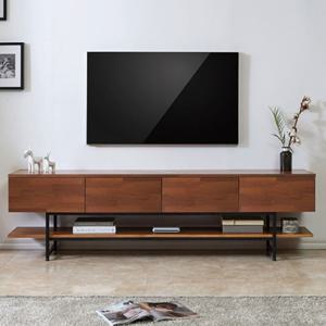 노르딕 2단 선반 스틸다리 서랍형 TV 거실장(200cm) 깔끔한 추천 고급 앤틱