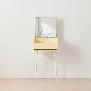 유리선반 디바이더 서랍 미니멀 거울 화장대(48cm 2색) 멀티수납 추천 콘솔