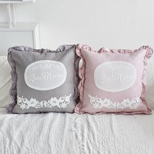 꽃무늬 자수 쿠션커버 (4 color) 45*45 쿠션커버 쇼파 쿠션커버 등쿠션커버 방석