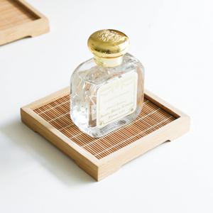 고급 대나무 사각 컵받침 우드코스터 미니트레이 10.5cm