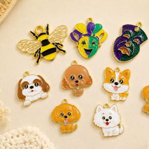 귀여운 강아지 팬던트 가면 꿀벌 백참 장식 DIY 키링 악세사리 부자재 만들기 재료