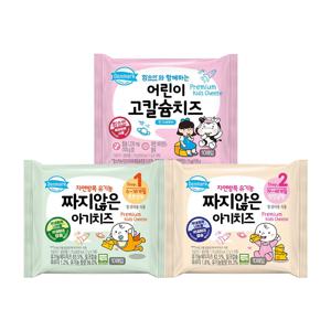덴마크 유기농 짜지않은 아기치즈 170g*12개 총 120매 3종