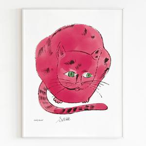 앤디워홀 Cat From 25 Cats Named Sam (pink sam) (액자포함)