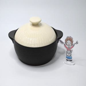 일본 미야오 IH 인덕션 뚝배기 내열도자기 냄비 베이지