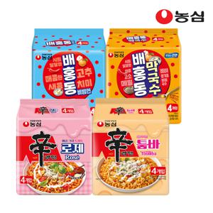 신라면 툼바 4개+로제 4개+배홍동막국수 4개+배홍동비빔면 4개