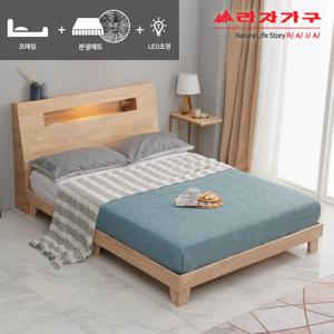위드 스완 LED 원목침대 Q 본넬매트 sw038