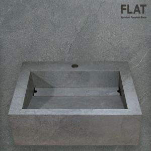 포세린 타일 조적 벽걸이 사각 세면대 플랫 FLAT-7 600X600타일 포함