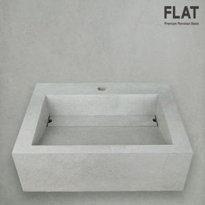 포세린 타일 조적 벽걸이 사각 세면대 플랫 FLAT-5 600X600타일 포함