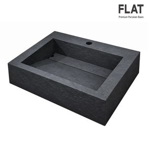 포세린 타일 조적 벽걸이 사각 세면대 플랫 FLAT-91 타공 무타공