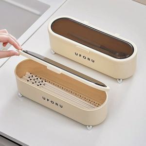 모어클린 물빠짐 뚜껑형 수저 케이스 젓가락 보관함 숟가락통