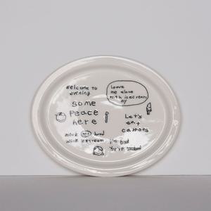 오발 플레이트 위 oval plate we