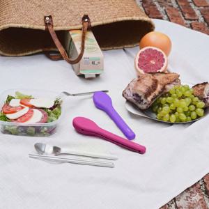 젤리빈 수저케이스 캠핑수저 실리콘 휴대용 무소음 수저세트