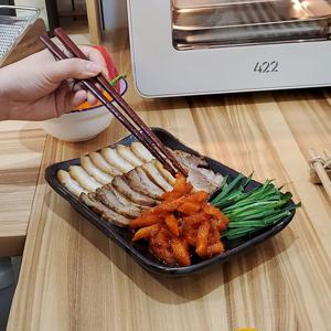 전통 옹기 접시 레트로 플레이트 사각접시(대) 1P