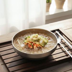 다용도 이중 스텐 가벼운 샐러드볼 비빔기 라면그릇 면기 탕기 21cm 2P