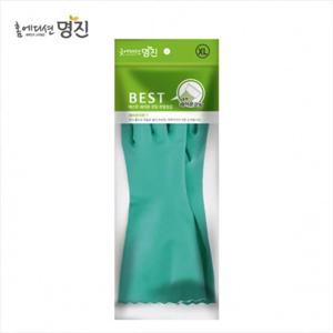 베스트 레이온코팅 고무장갑 특대 24x33cm 그린