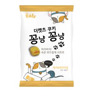 고양이과자 이빨과자 쿠키꽁냥꽁냥 100g 북어 연어