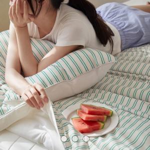 스판냉감쿨링 쿨에어핏 저데니아솜 여름 차렵이불 SS/Q 3color
