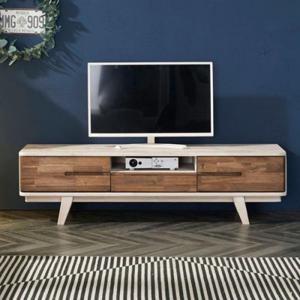 비디오형 오픈수납 전체 투톤원목 서랍 거실장(150cm 7색) 디자인 나무 TV