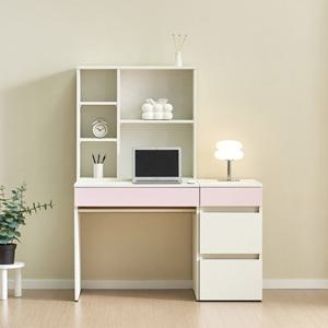 미니멀 디자인 3단 서랍 책꽂이 책상 세트(120cm 3색) 사무용 시스템 회사
