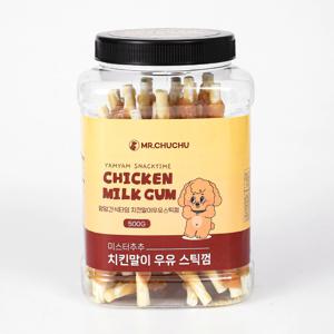 미스터추추 강아지 얌얌간식타임 치킨말이 우유 스틱껌 1kg