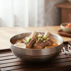 다용도 이중 스텐 가벼운 샐러드볼 비빔기 라면그릇 면기 탕기 특대형 23cm 1P