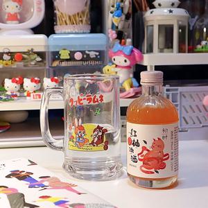 레트로 일본 귀여운 라무네 맥주잔 빈티지 하이볼잔 400ml