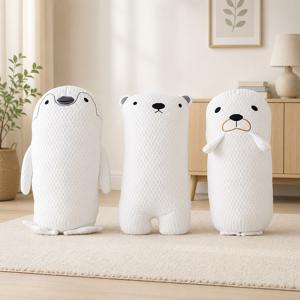 스노우프렌즈 냉감 인형 바디필로우 애착인형 롱쿠션 3종