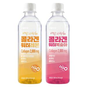콜라겐워터 500mlx6개 (복숭아,레몬)