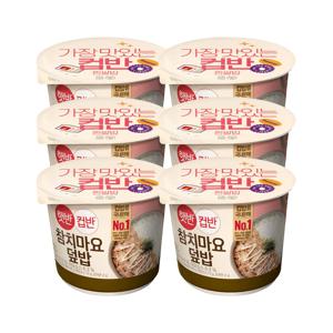햇반 컵반 컵밥 참치마요덮밥 204g x6개