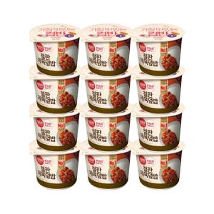 햇반 컵반 컵밥 철판제육덮밥 256g x12개