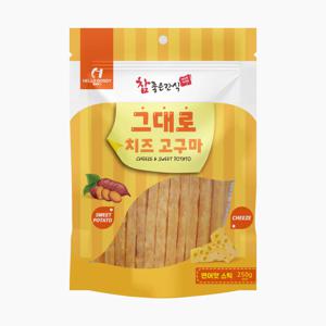 강아지치즈 그대로치즈고구마 간식 250 연어스틱