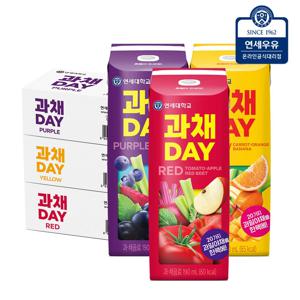 과채데이 버라이어티 72팩 (레드/퍼플/옐로우)
