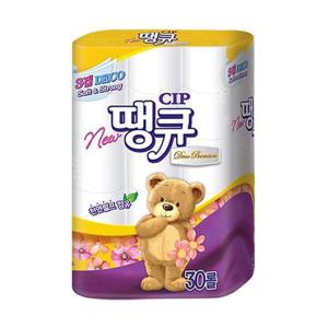 NEW 땡큐 3겹 14m 30롤x1팩 화장지 휴지