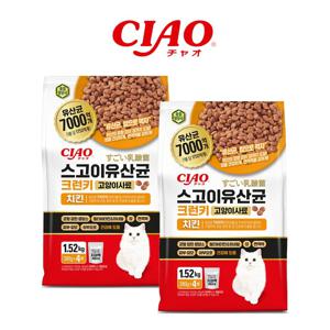 스고이 유산균 크런키 고양이 사료 치킨 1.52kg x 2개