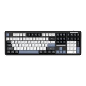 archon AK27 OSCAFE 유무선 저소음 사무용 멤브레인 키보드, 블루블랙